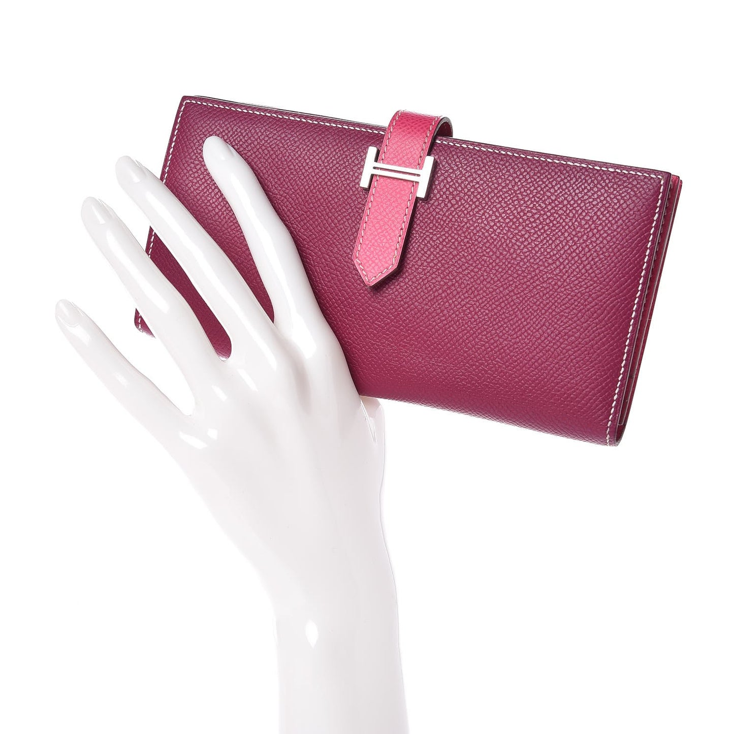 Epsom Bi-Color Bearn Wallet Tosca Rose Tyrien