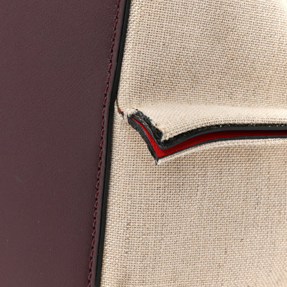 Valentino Garavani Canvas Large Escape Tote Natural Brown 12 of 13