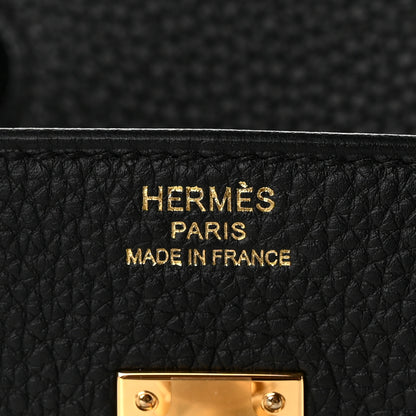 Hermes Togo Birkin 25 Black 6 of 10