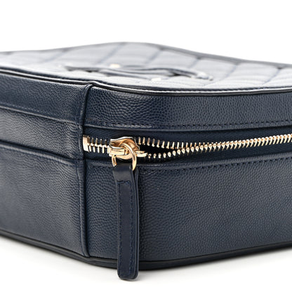 Chanel Caviar Quilted Medium CC Filigree Vanity Case Navy 9 of 11