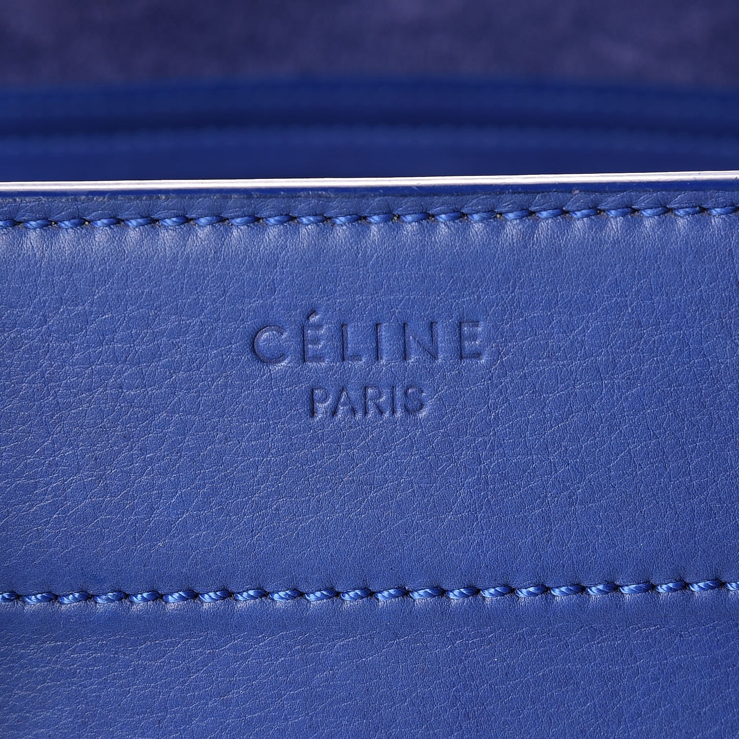 Supple Calfskin Medium Phantom Luggage Indigo