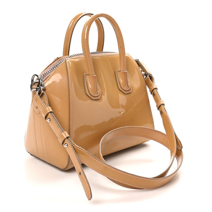 Givenchy Patent Calfskin Mini Antigona Beige 3 of 10