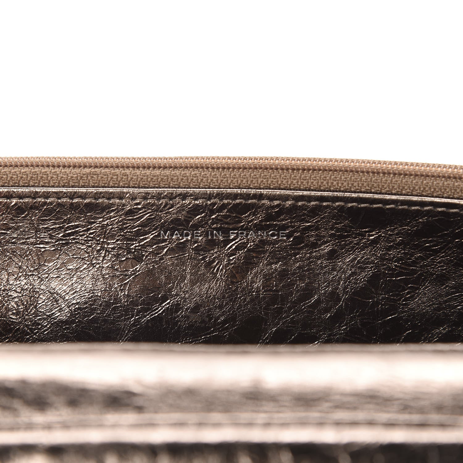 Chanel Metallic Aged Calfskin Quilted Reissue Wallet On Chain WOC Bronze 9 of 12