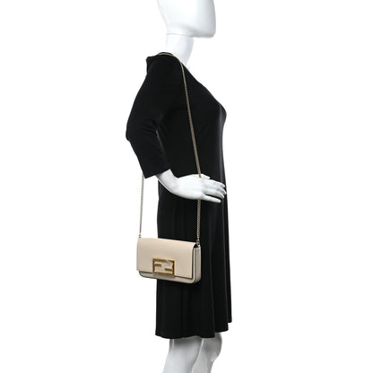 Fendi Vitello Palmellato Wallet on Chain with Pouches Camelia 2 of 11