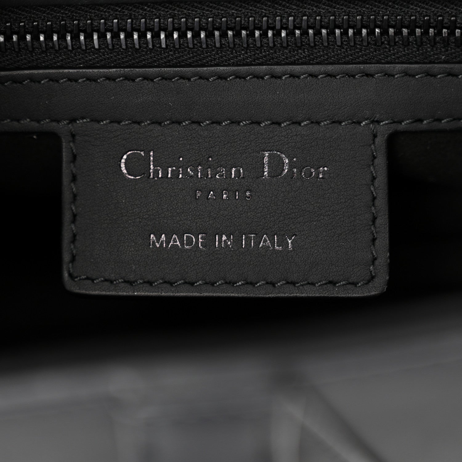 Christian Dior Ultra Matte Calfskin Saddle Bag With Strap Black Black 6 of 11