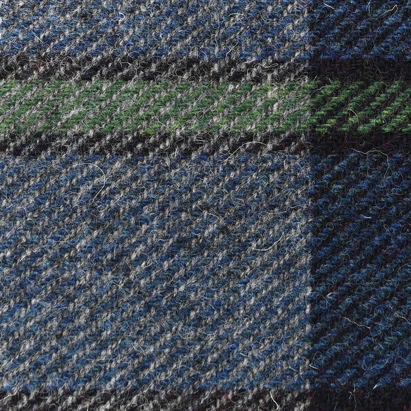 Evercolor Wool Tweed Tartan Galop d'Hermes Fourre Tout 50 Rouge H Bleu De Malte