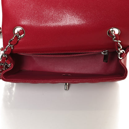 Chanel Caviar Quilted Mini Rectangular Flap Red 5 of 9