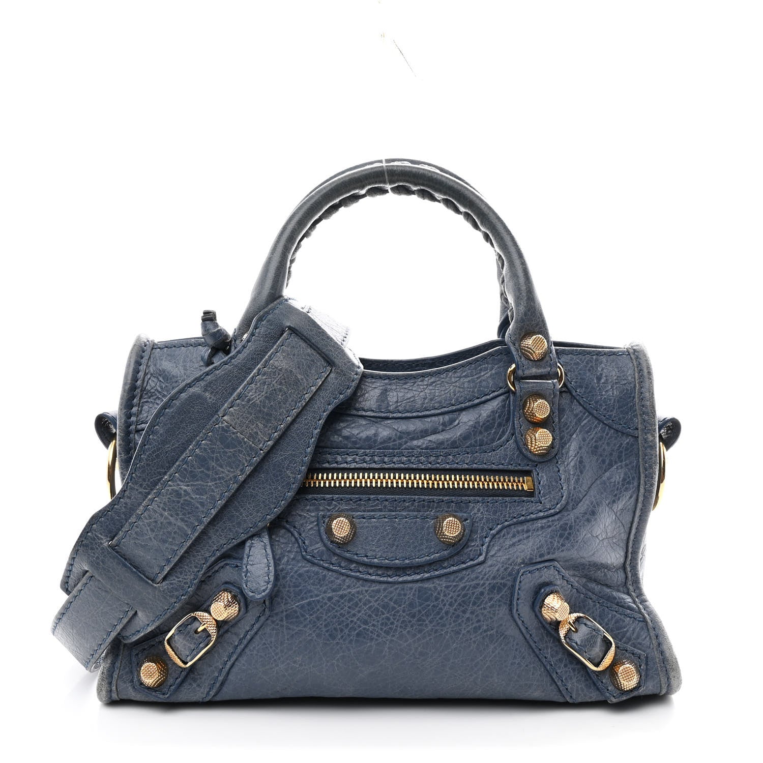 Balenciaga Agneau Arena Giant 12 Gold Le City Mini Bleu Persan 1 of 10