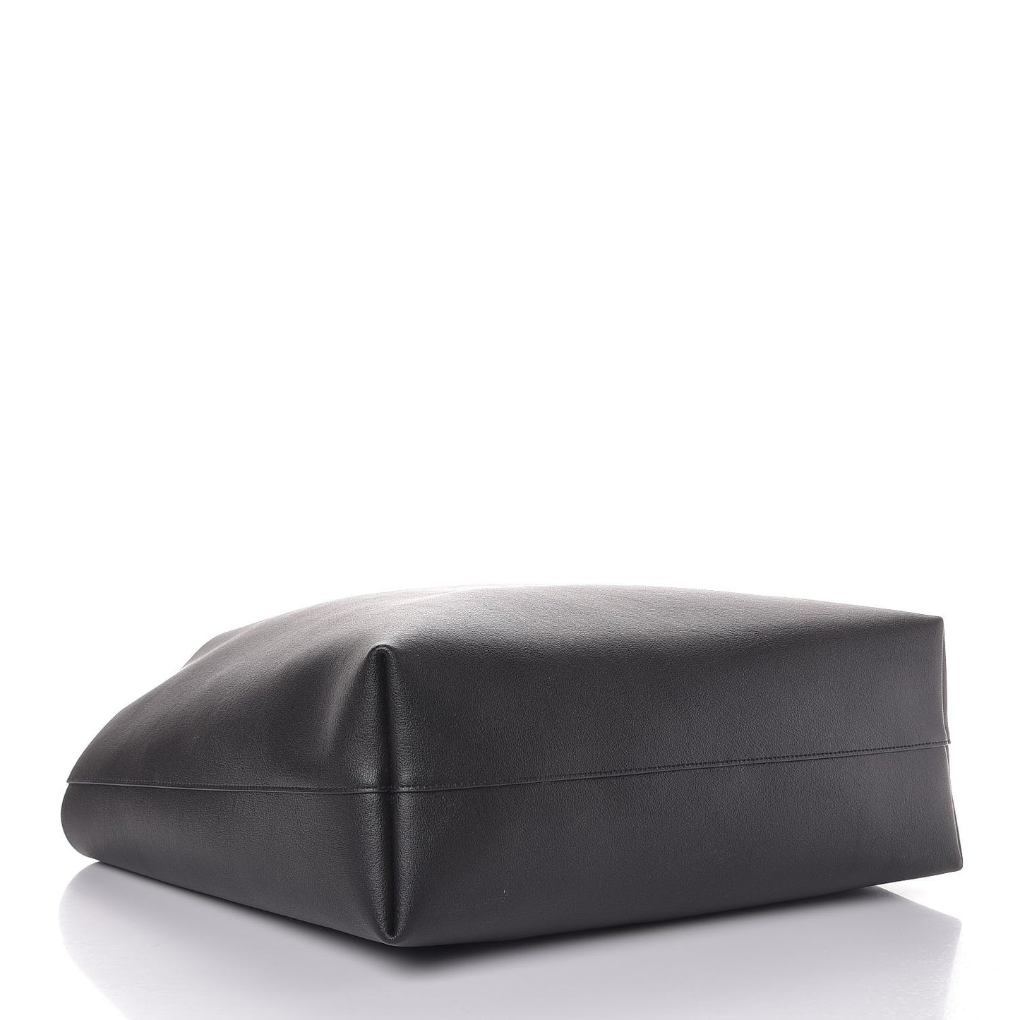 Calfskin Large Shopping Tote Black