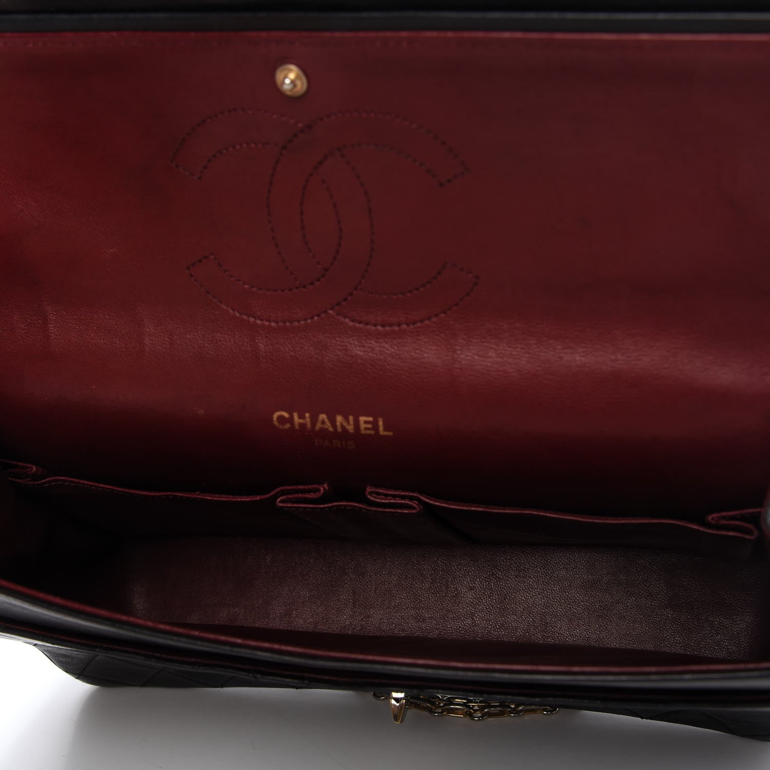 Chanel Lambskin Quilted Medium Bijoux Chain Double Flap Black 5 of 13