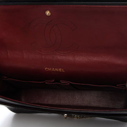 Chanel Lambskin Quilted Medium Bijoux Chain Double Flap Black 5 of 13