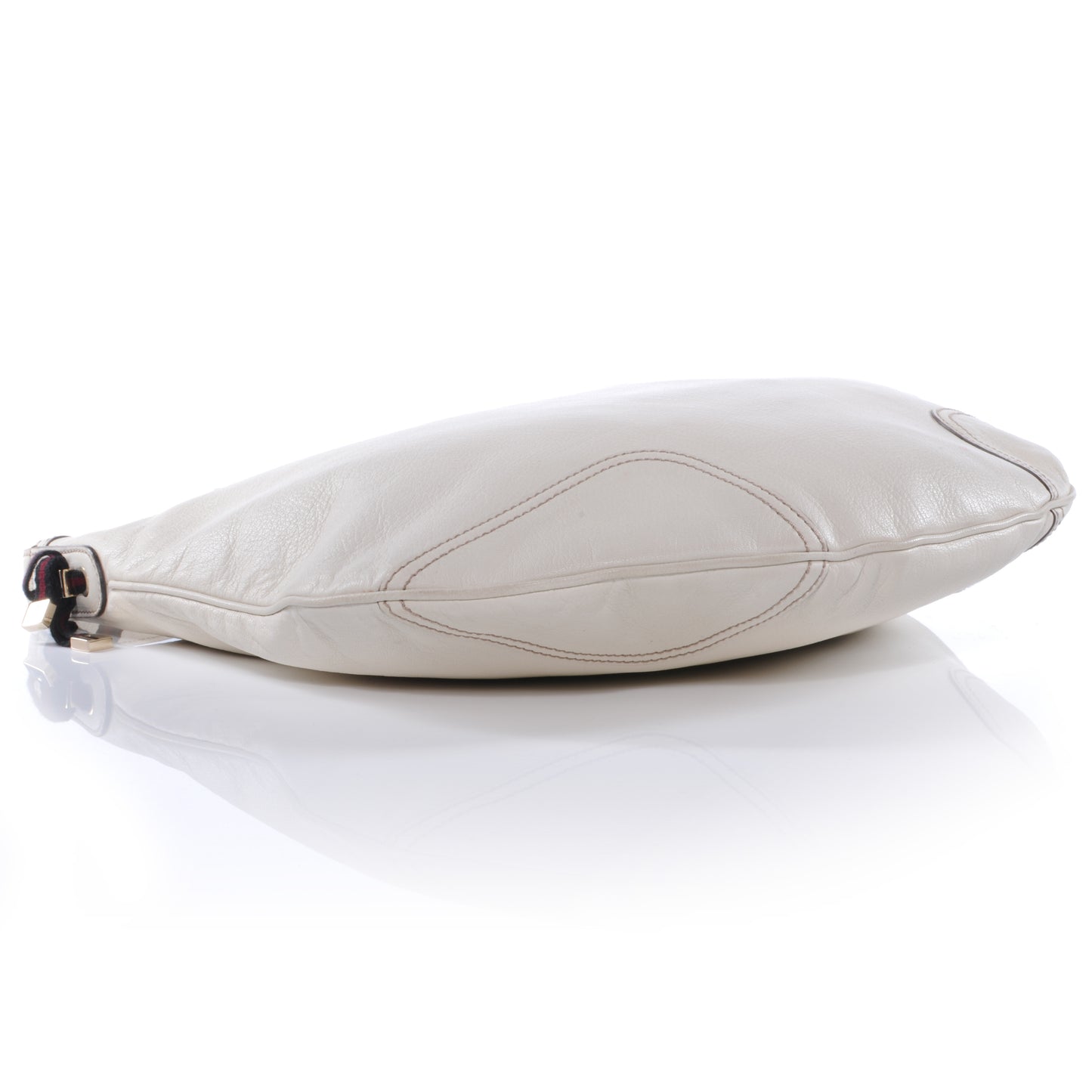 Leather Princy Hobo White