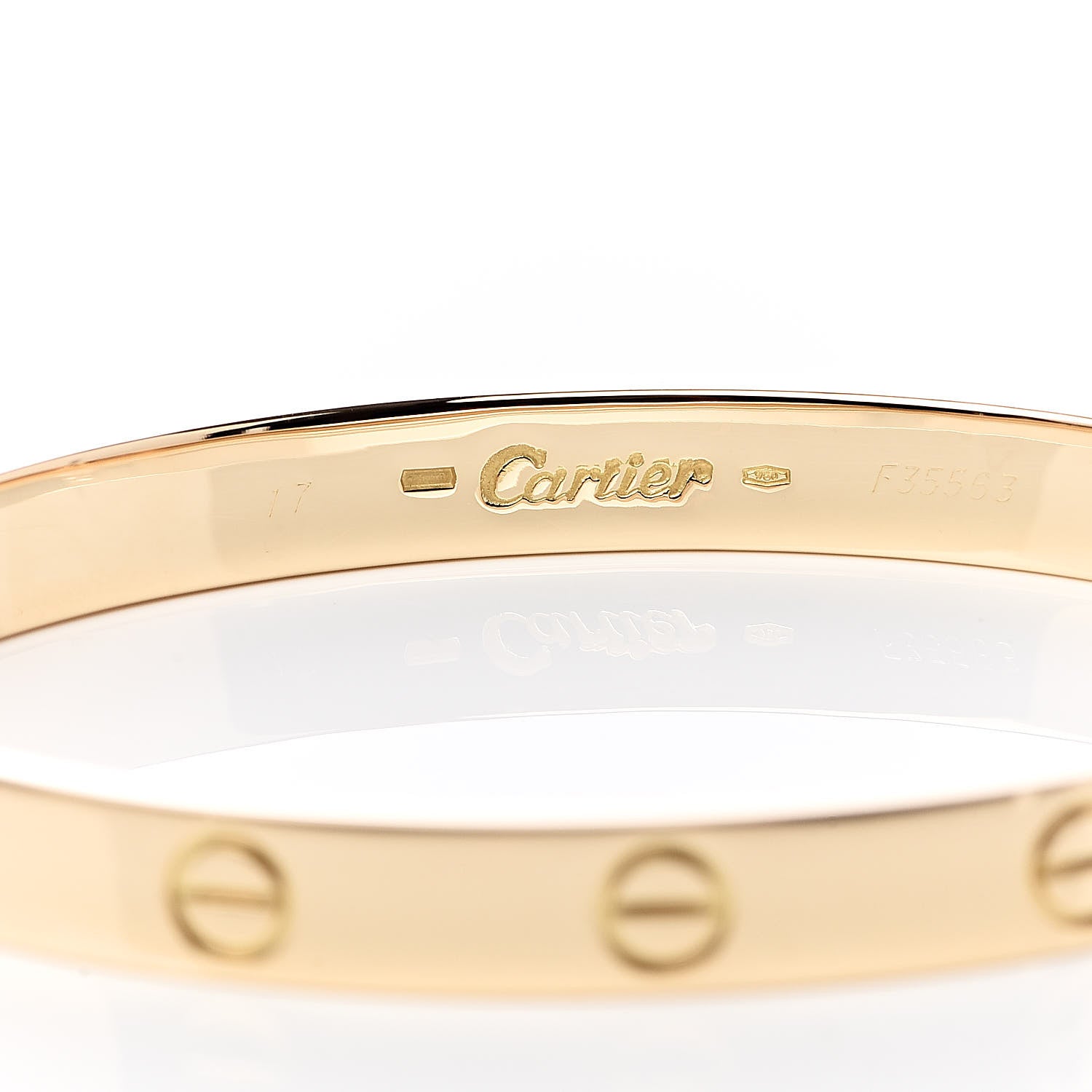 Cartier 18K Yellow Gold LOVE Bracelet 17 5 of 5