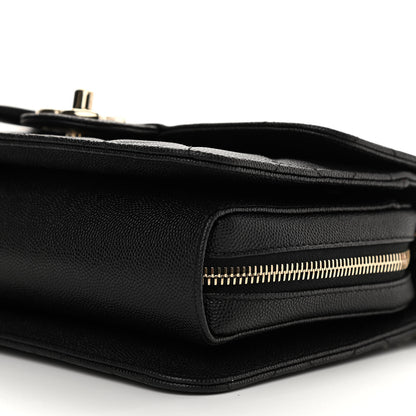 Chanel Caviar Quilted Large Like A Wallet Flap Black 11 of 12
