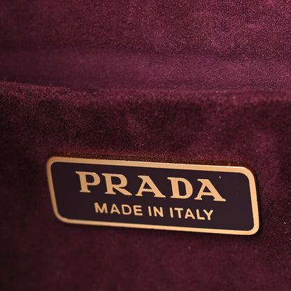 Prada Velluto Lions Head Cahier Shoulder Bag Ribes Fuxia 6 of 8
