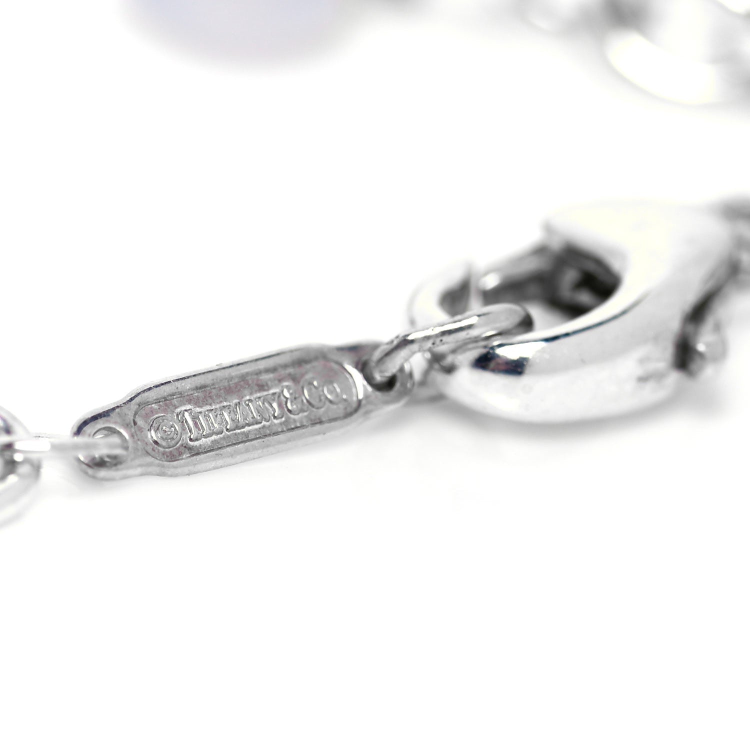 Tiffany Sterling Silver Amethyst Chalcedony Bead Bracelet 5 of 5