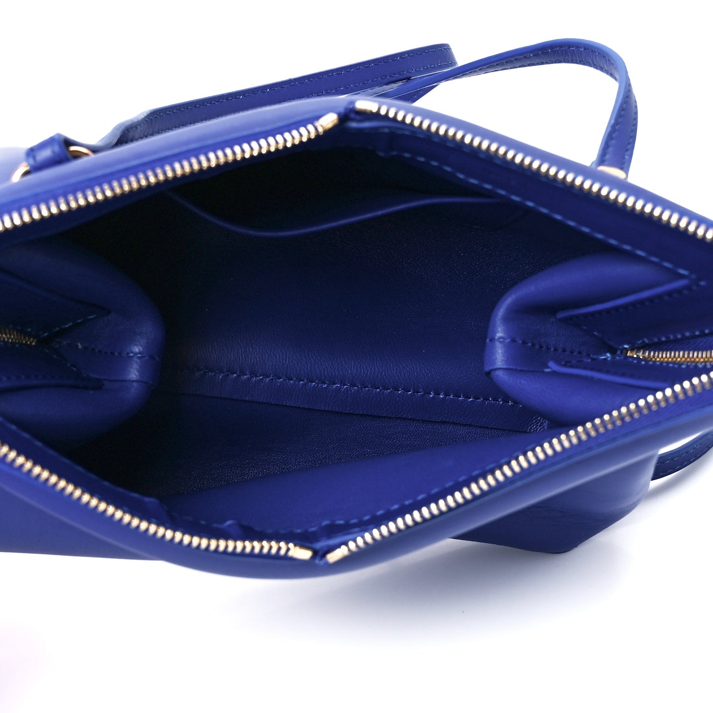 Smooth Calfskin Mini Frame Crossbody Bag Blue