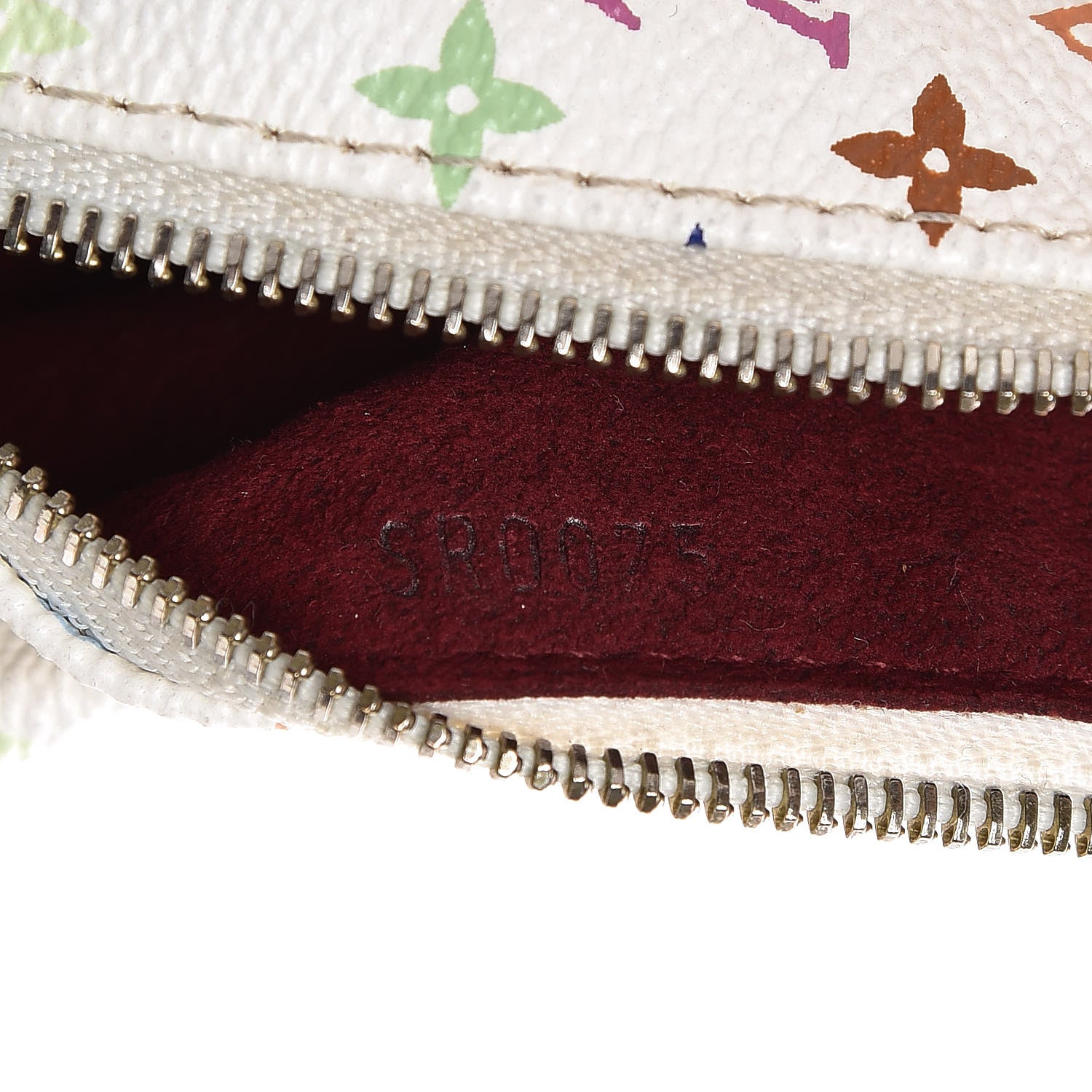 Louis Vuitton Monogram Multicolor Berlingot Coin Purse White 7 of 9
