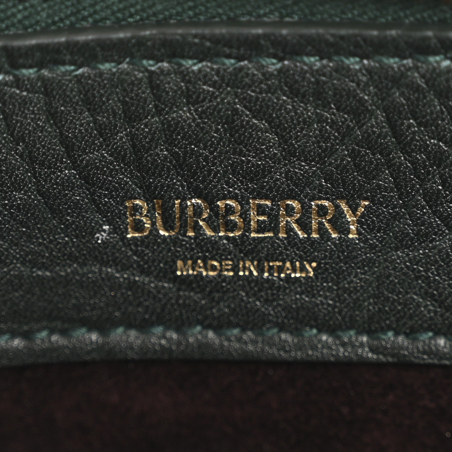 Burberry Grainy Calfskin Small Knight Bag Vine 6 of 11