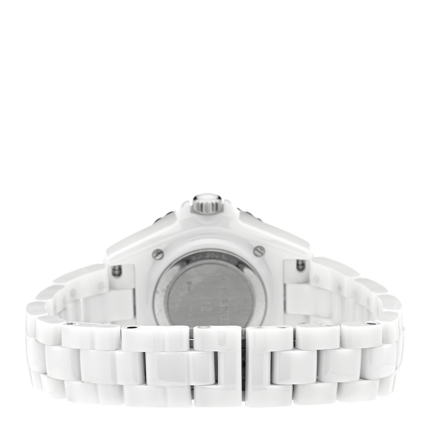 Chanel Stainless Steel Ceramic 33mm J12 Phantom Quartz Watch White 3 of 4