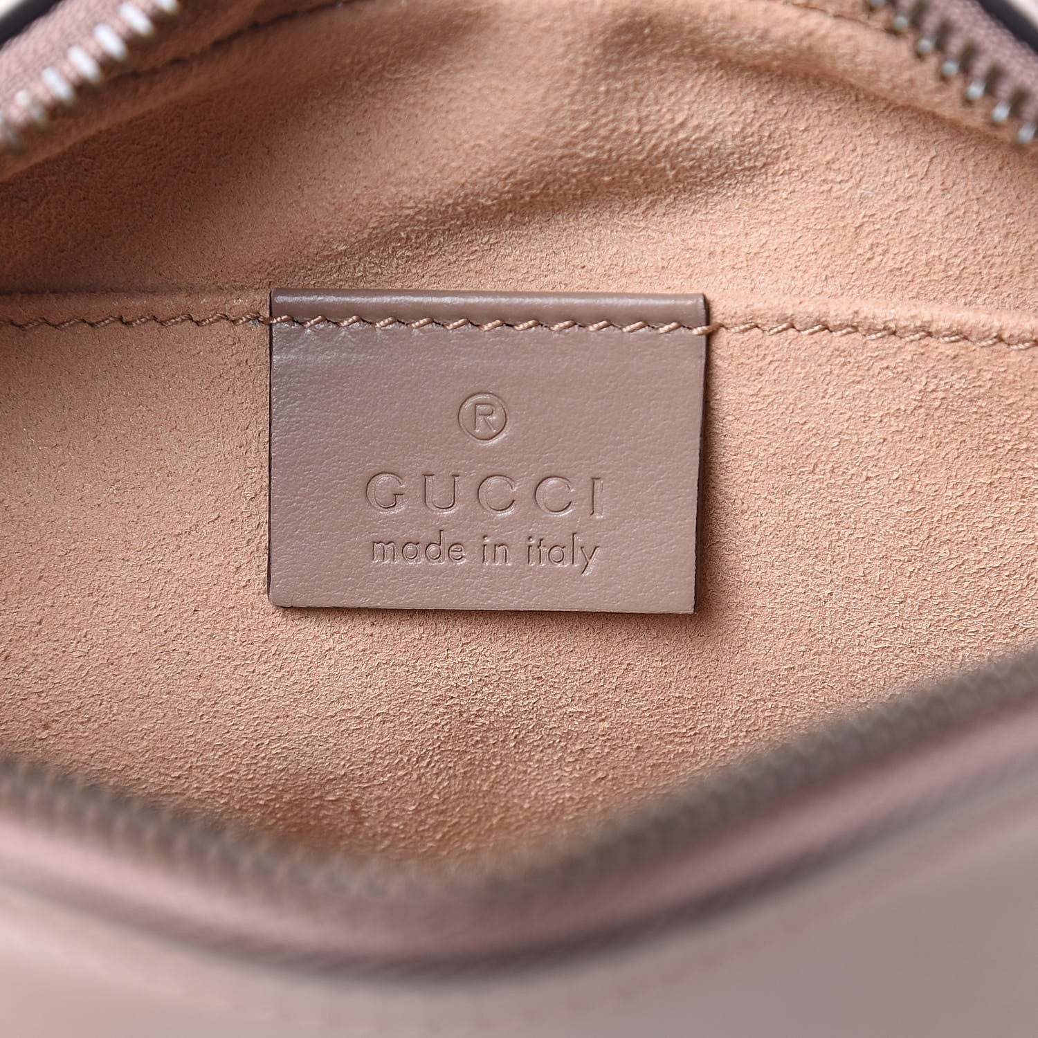 Gucci Calfskin Matelasse Mini GG Marmont Chain Shoulder Bag Porcelain Rose 6 of 10