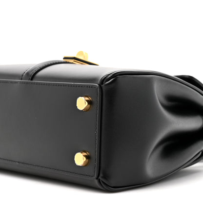 Celine Satinated Calfskin Mini 16 Top Handle Bag Black 11 of 12