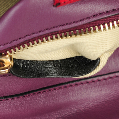 Valentino Garavani Vitello Small Rockstud Tote Purple Violet 7 of 7