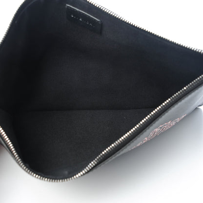 Givenchy Textured Coated Canvas Gothic Medium Cosmetic Pouch Black 5 of 9