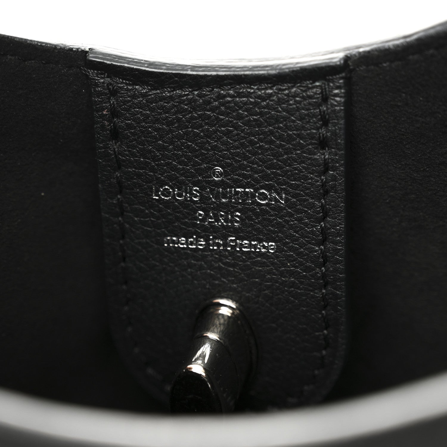 Louis Vuitton Calfskin Lockme Hobo Black 6 of 10