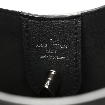 Louis Vuitton Calfskin Lockme Hobo Black 6 of 10