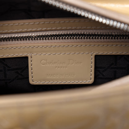 Christian Dior Patent Cannage Medium Lady Dior Beige 8 of 14