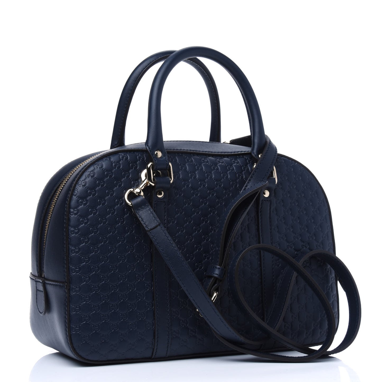 Microguccissima Medium Crossbody Bag Blue