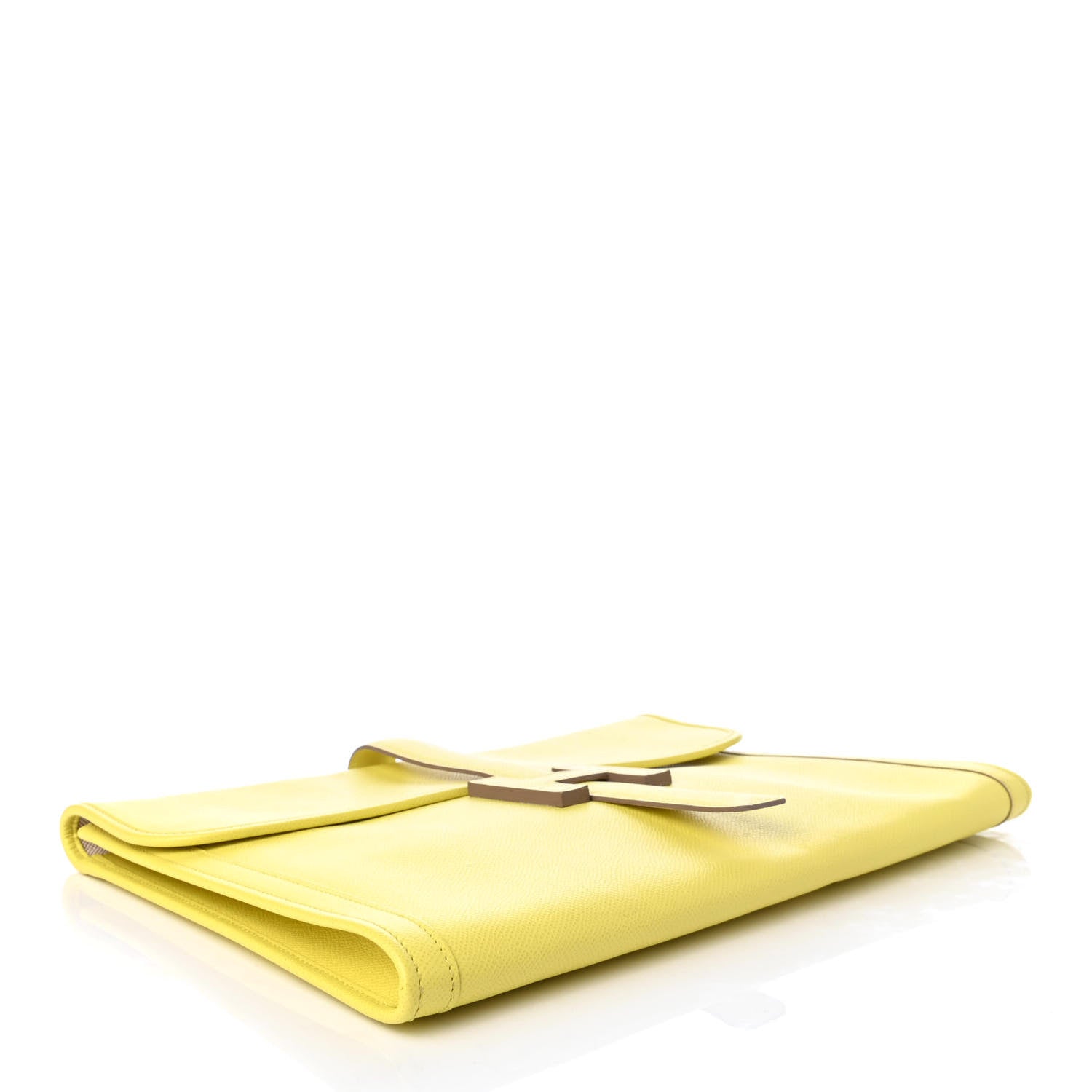Hermes Epsom Jige 34 GM Clutch Soufre 4 of 7