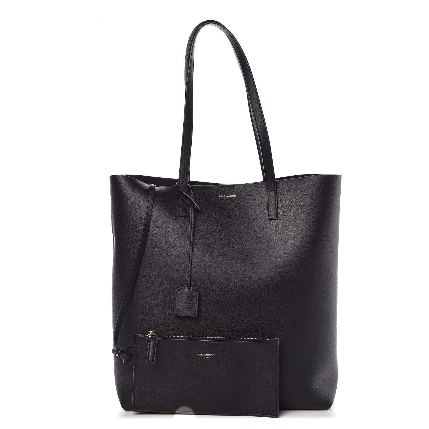 Saint Laurent Calfskin Medium Shopping Tote Black 3 of 11