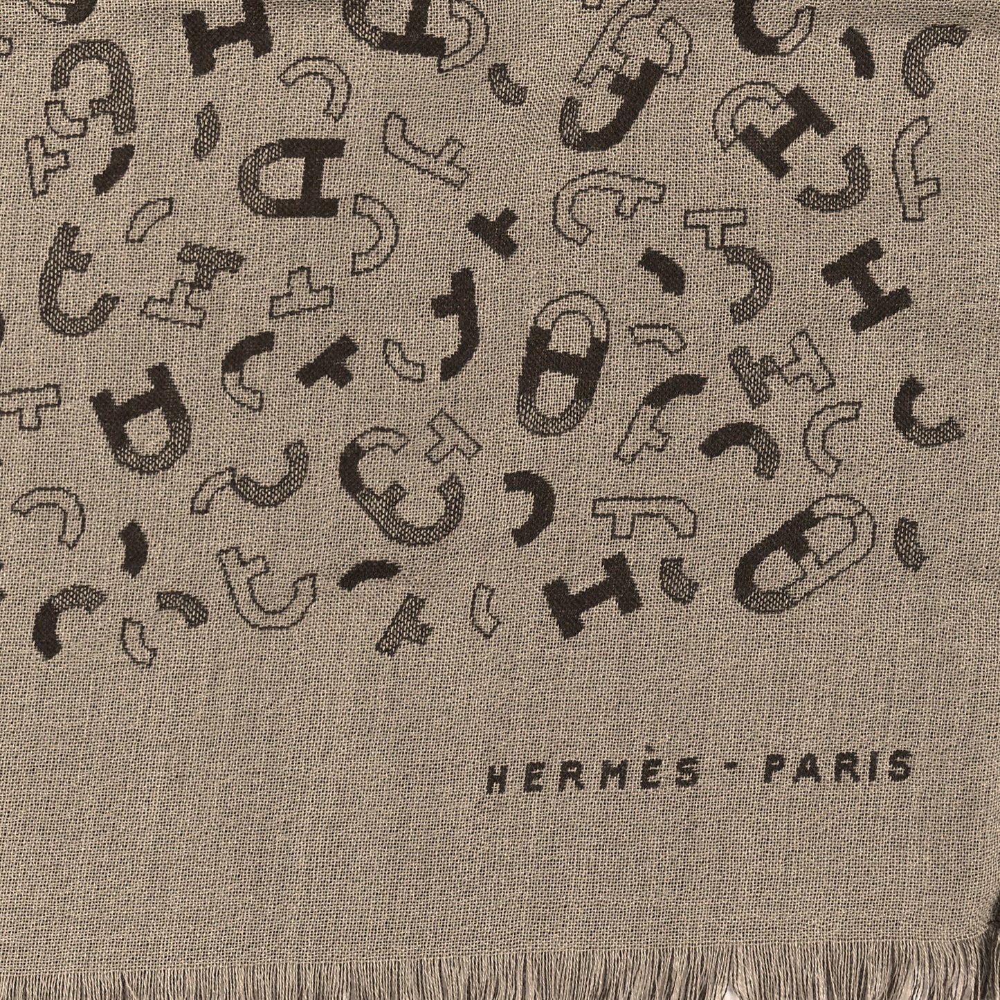 Cashmere Silk Maillons En Kit Muffler Desert Marron