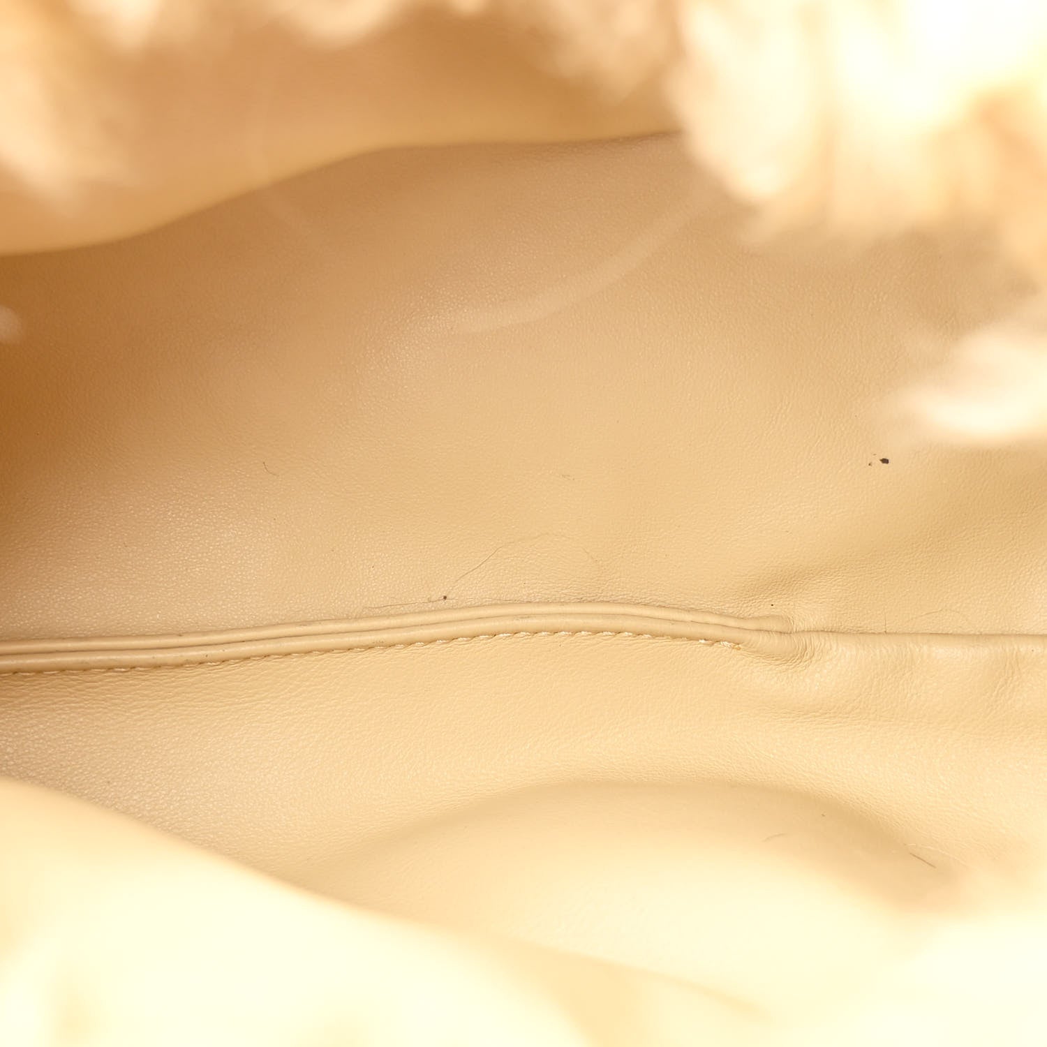 Bottega Veneta Shearling Lambskin The Pouch Chain Porridge 5 of 10