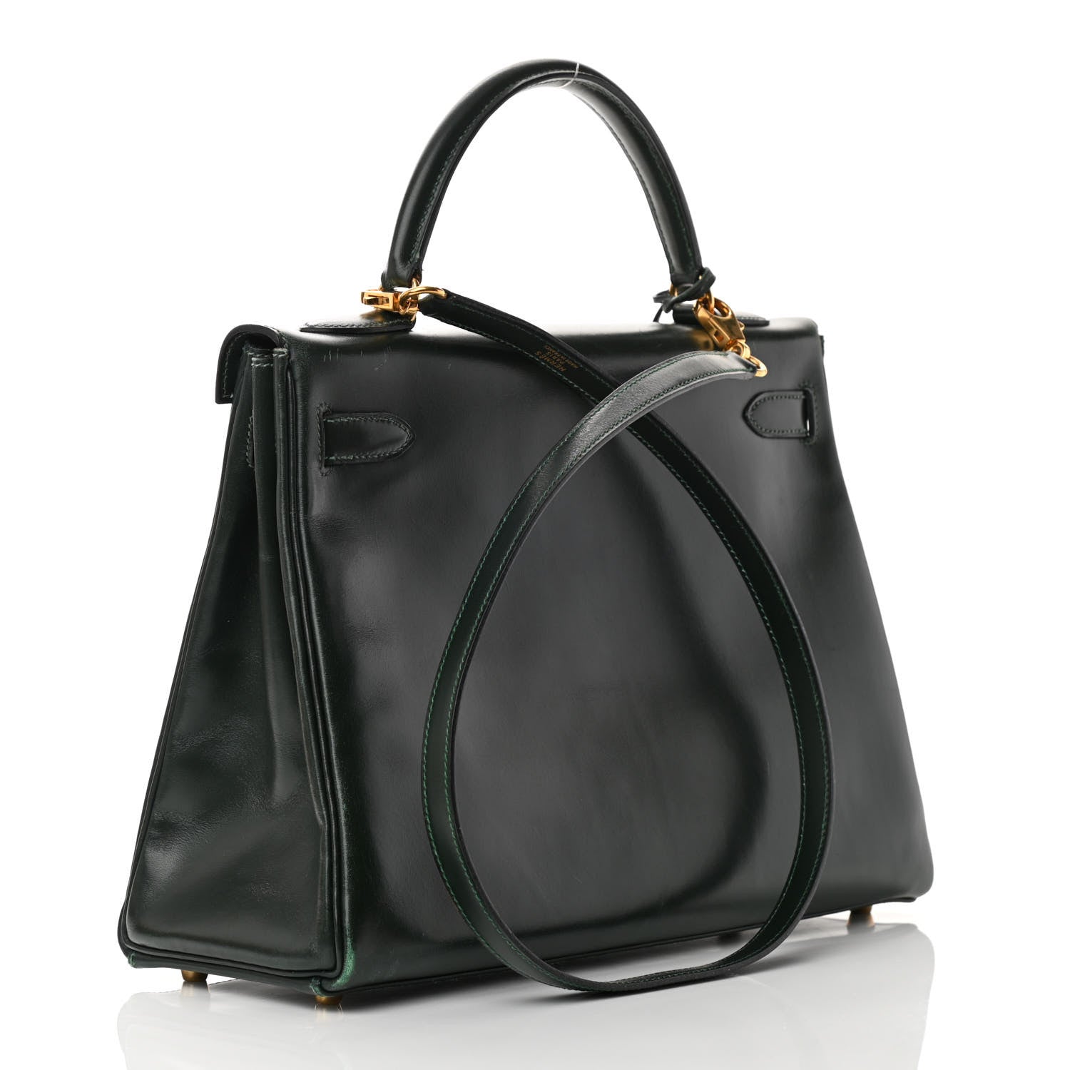 Hermes Box Kelly Retourne 32 Vert Fonce 3 of 25