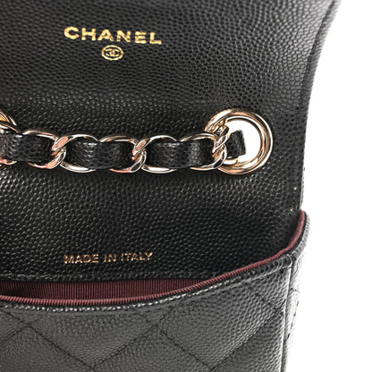 Chanel Caviar Quilted Mini Chain Belt Bag Black 7 of 12