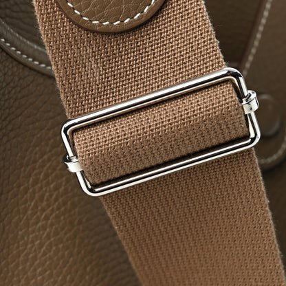 Hermes Taurillon Clemence Evelyne III PM Etoupe 11 of 11