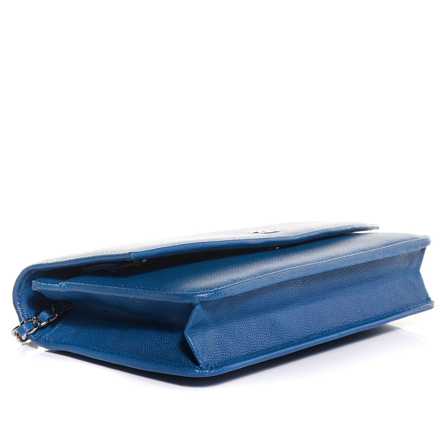 Chanel Caviar Sevruga Wallet on Chain WOC Blue 5 of 9