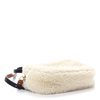 Saint Laurent Shearling Monogram Lou Belt Bag Beige 4 of 10