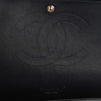 Chanel Lambskin Quilted Maxi Double Flap Navy 6 of 9