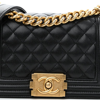 Chanel Caviar Quilted Small Boy Flap Black 8 of 11