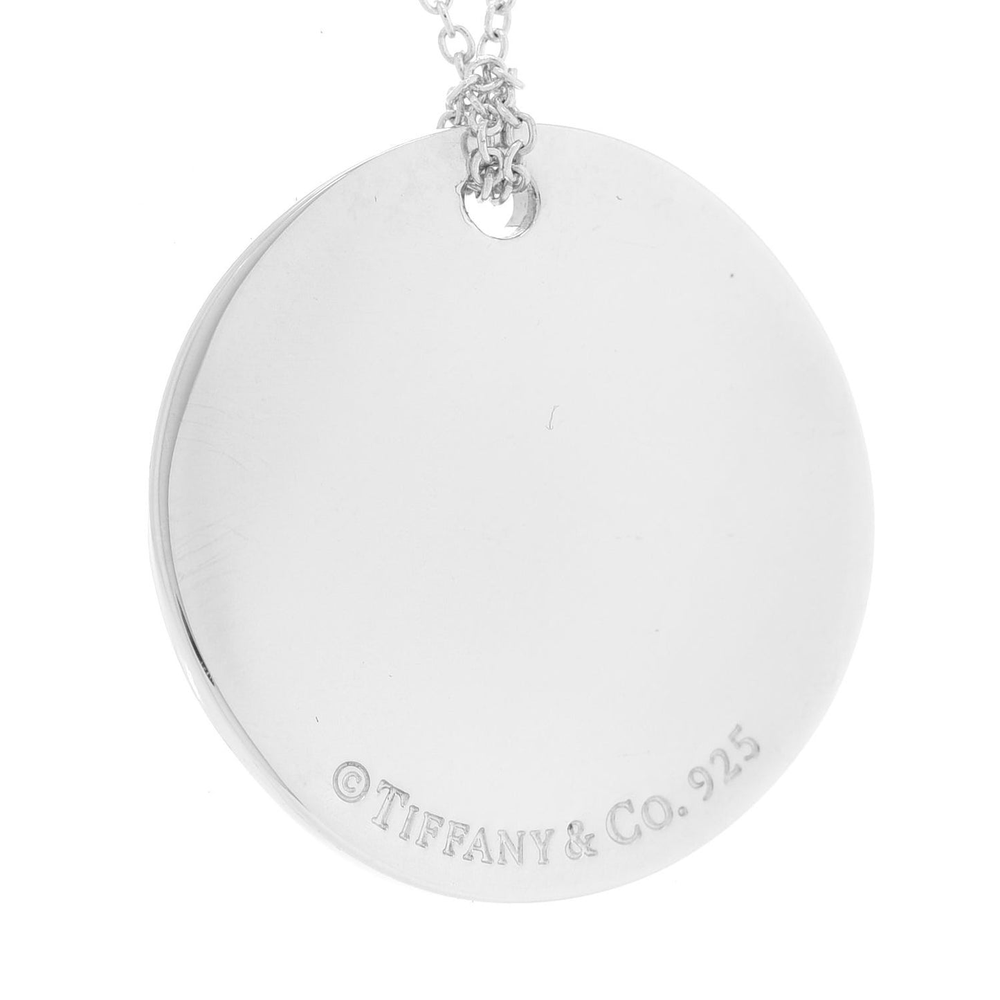 Sterling Silver Notes Round Pendant Necklace