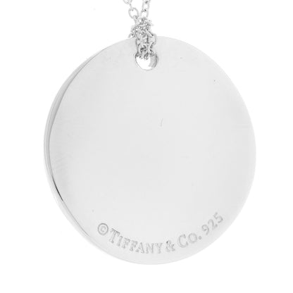 Tiffany Sterling Silver Notes Round Pendant Necklace 6 of 7
