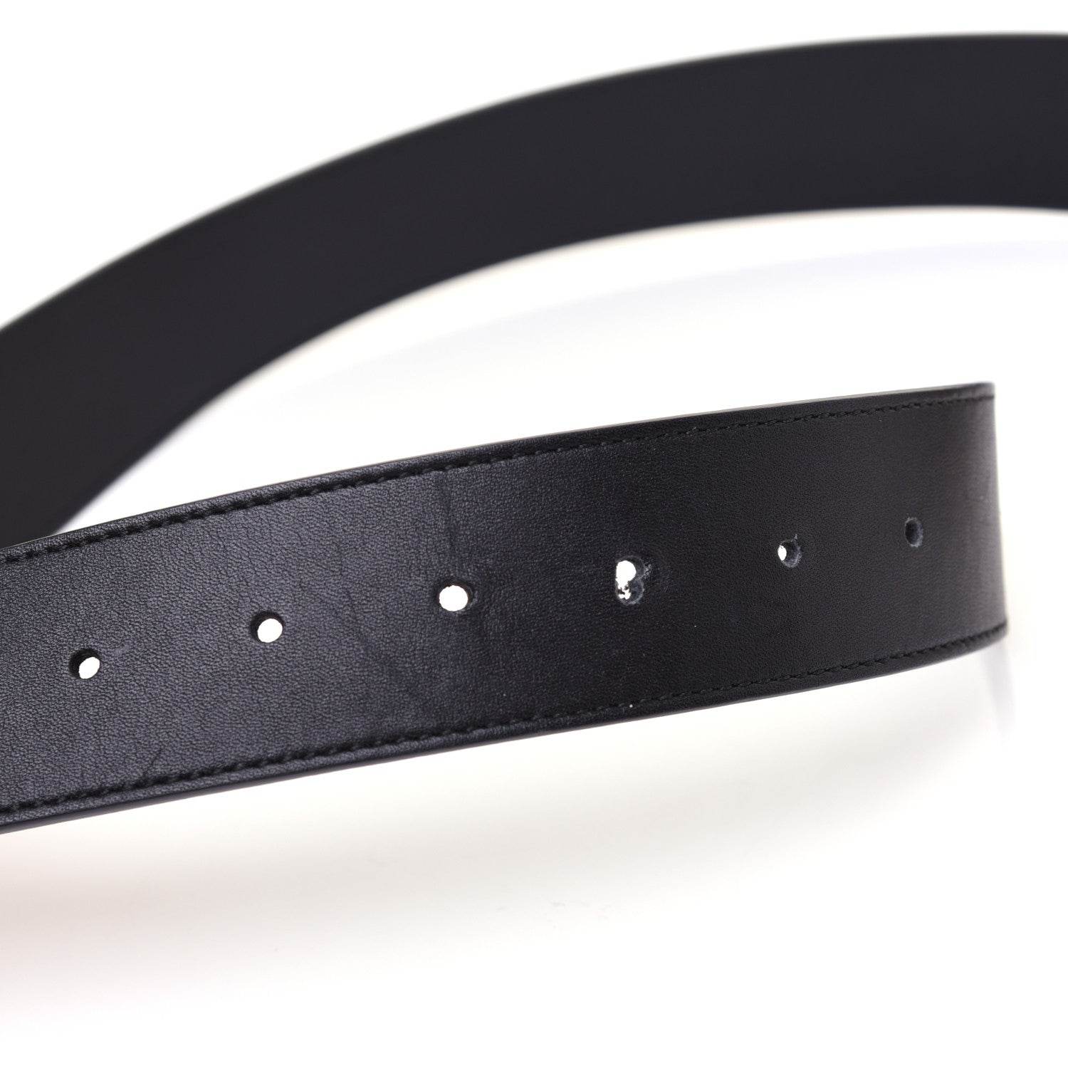 Gucci Calfskin Double G 40mm Belt 75 30 Black 6 of 6