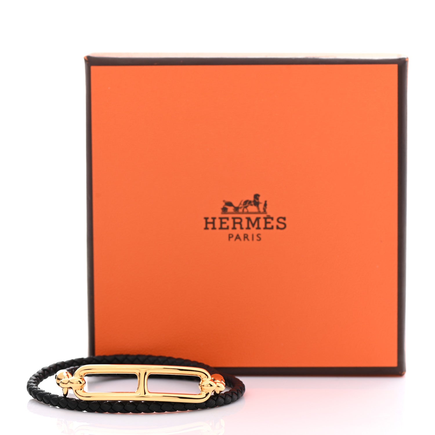Hermes Swift Roulis Double Tour Bracelet T3 Black 5 of 5