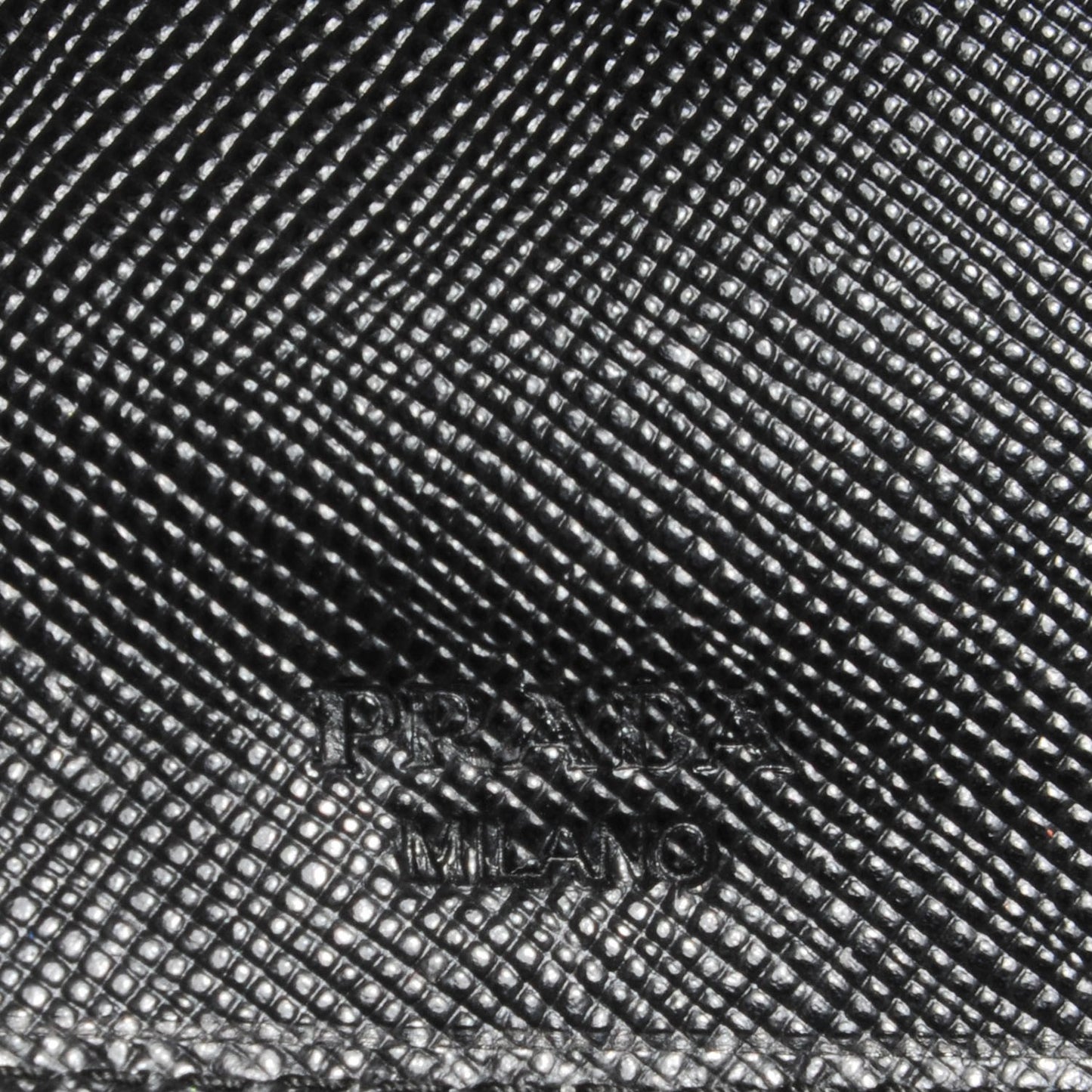 Saffiano Metal Compact Wallet Black