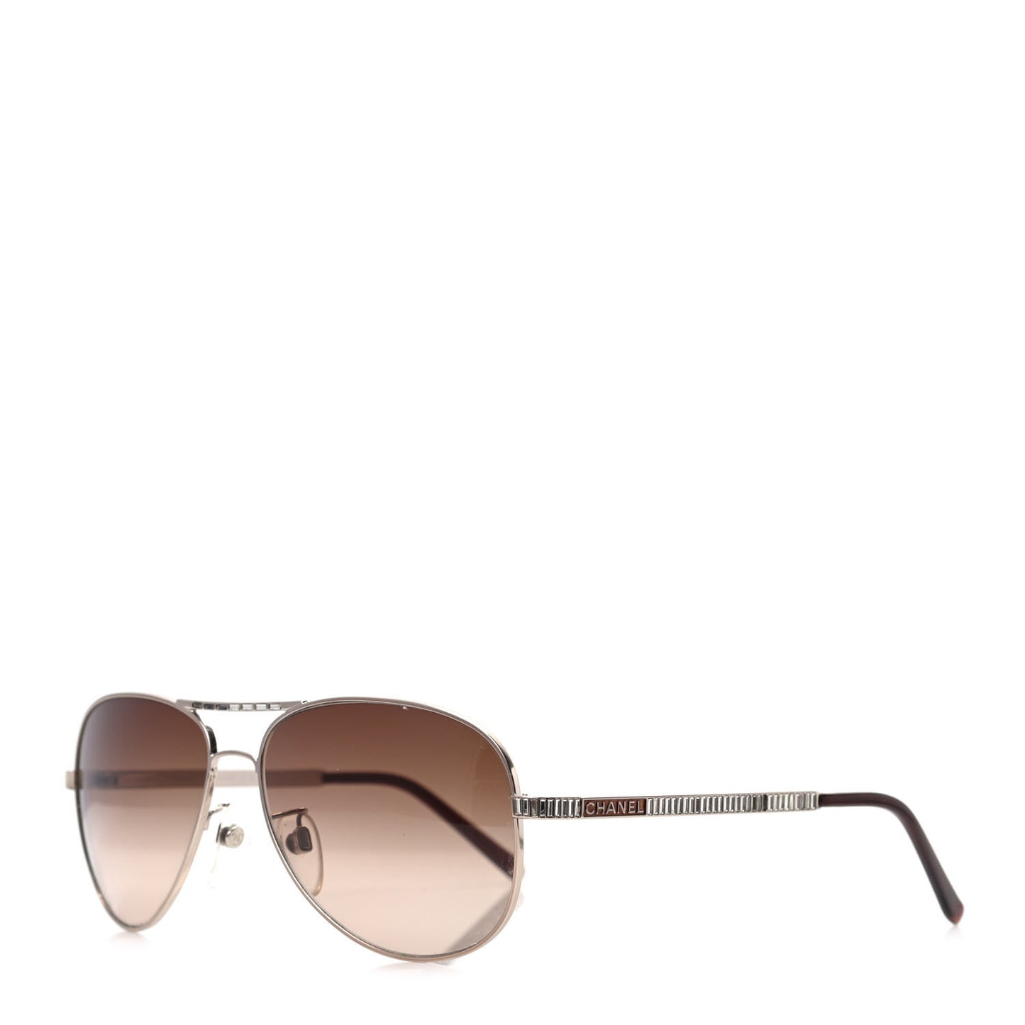 Crystal Aviator Sunglasses 4121 Brown Gold