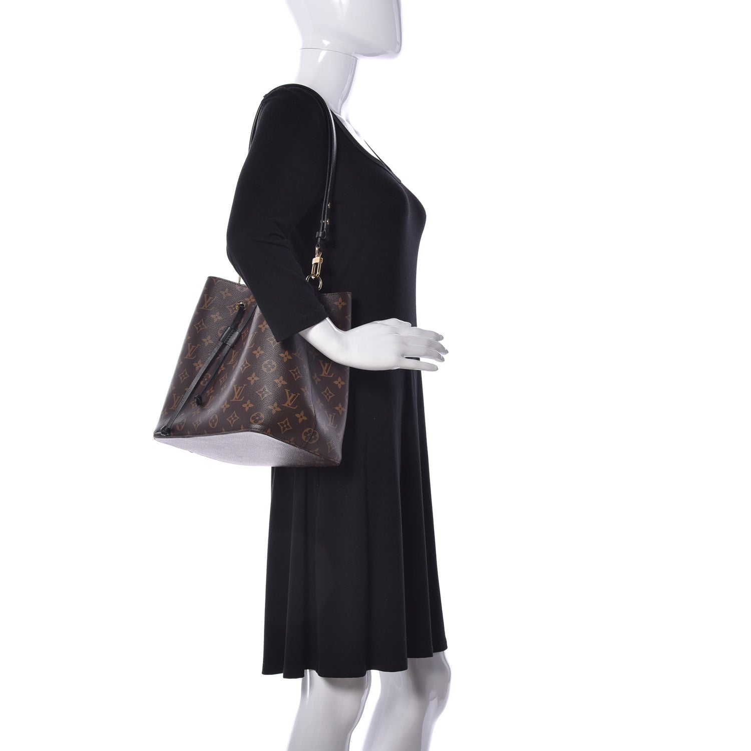 Louis Vuitton Monogram Neonoe MM Black 2 of 13
